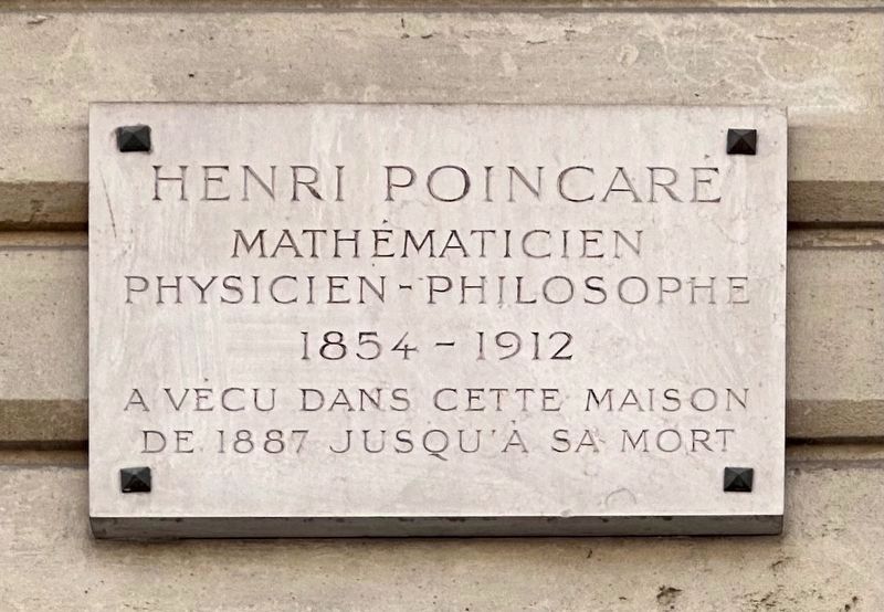 Henri Poincar Marker image. Click for full size.