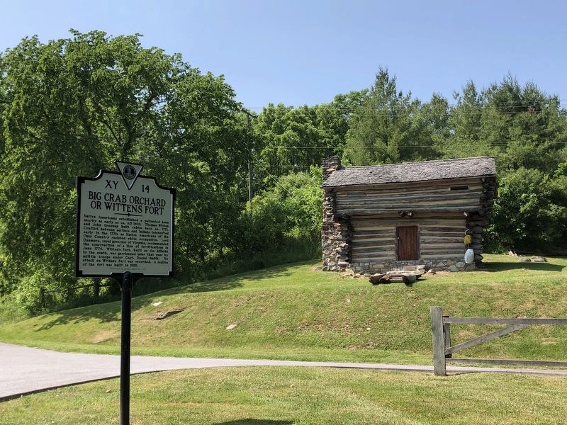 Big Crab Orchard or Witten�s Fort Marker image. Click for full size.