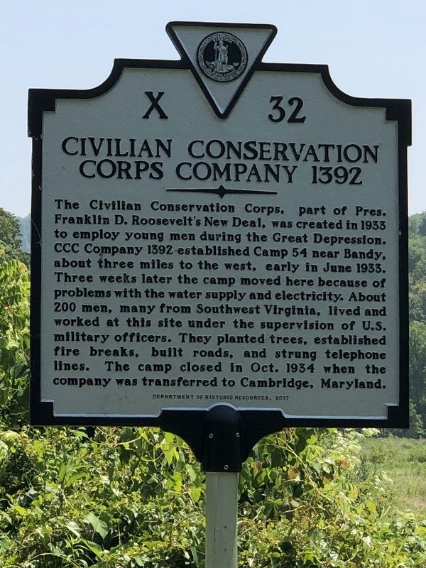 Civilian Conservation Corps Company 1392 Marker image. Click for full size.