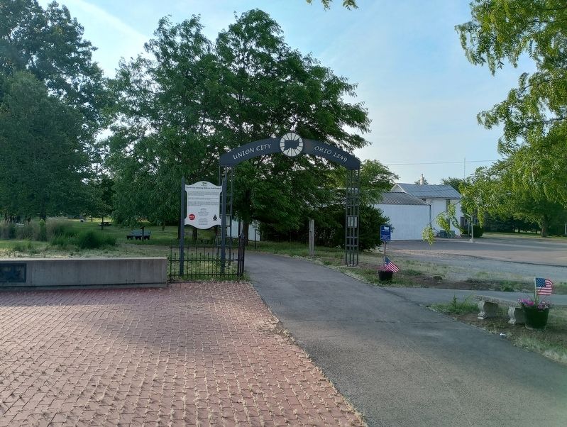 Union City Gateway Rails-to-Trail Project Marker image. Click for full size.