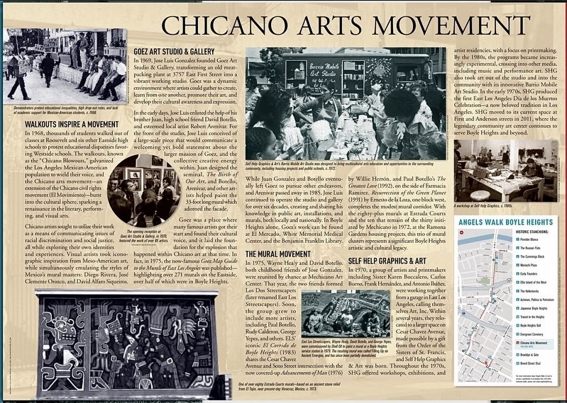 Chicano Arts Movement Marker image. Click for full size.