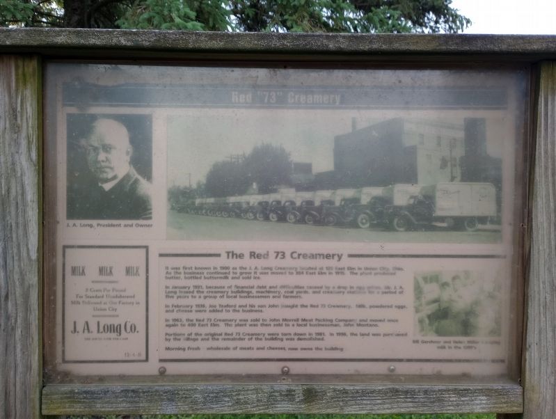 The Red 73 Creamery Marker image. Click for full size.