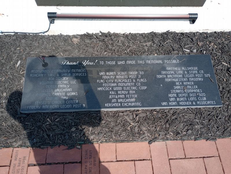 Van Buren War Memorial. Click for full size. Van Buren War Memorial image. Click for full size.