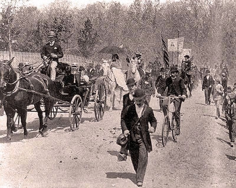 Coxey's Army on the march. Click for full size. Coxey's Army on the march image. Click for full size.