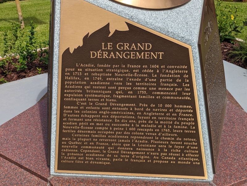 Le Grand Drangement side of marker image. Click for full size.