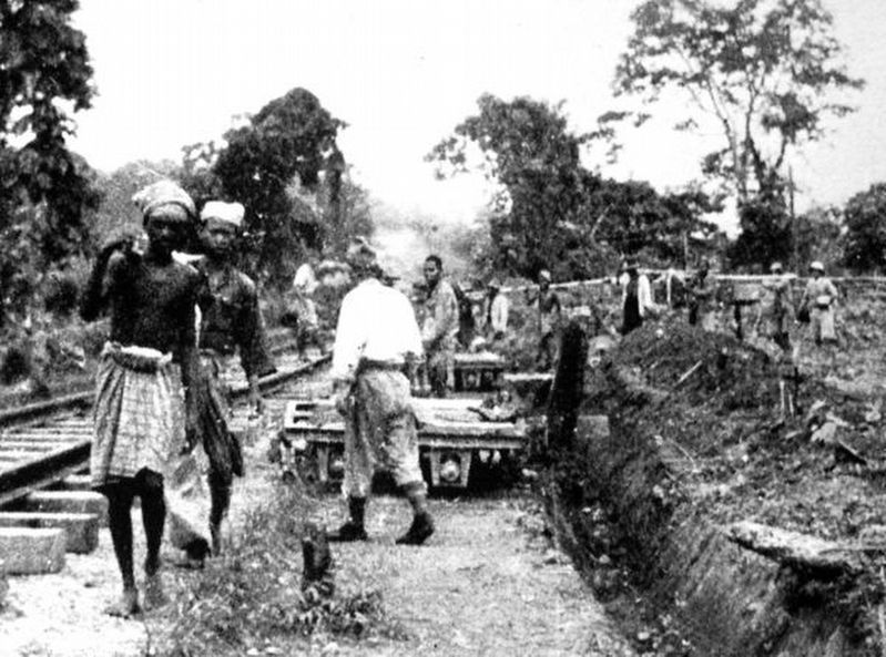 Malaysian Tamils at Work During the Construction of the Death Railway. Click for full size. Malaysian Tamils at Work During the Construction of the Death Railway image. Click for full size.