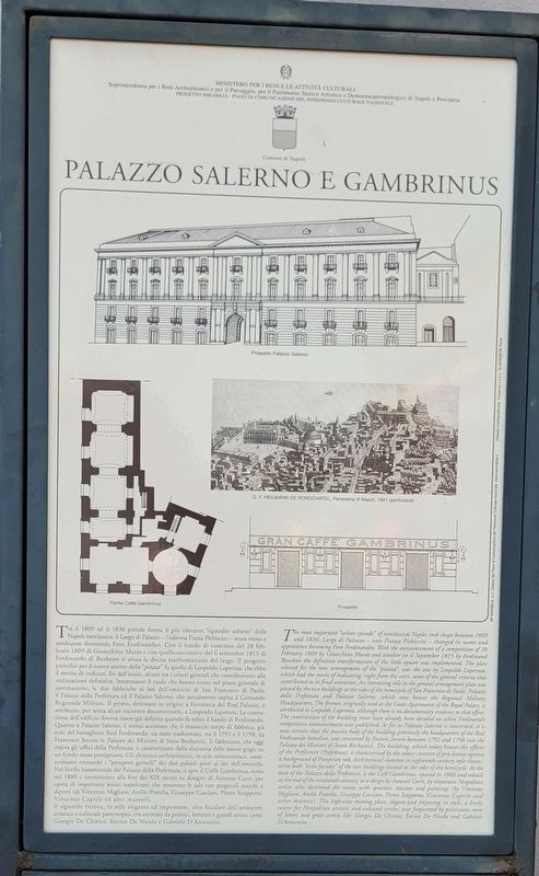 Palazzo Salerno e Gambrinus / Salerno and Gambrinus Palace Marker image. Click for full size.