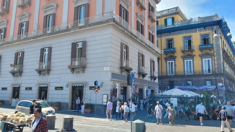 The Salerno and Gambrinus Palace Marker next to the cafe image. Click for full size.