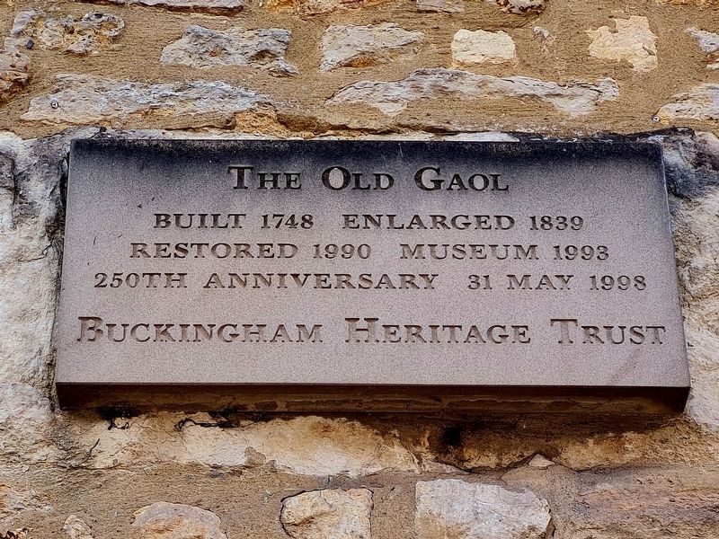 The Old Gaol Marker image. Click for full size.