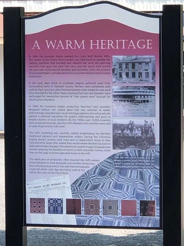 A Warm Heritage Marker image. Click for full size.