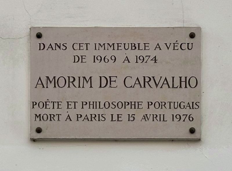 Amorim de Carvalho Marker. Click for full size. Amorim de Carvalho Marker image. Click for full size.