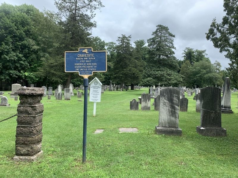 Martin Van Buren Gravesite Marker image. Click for full size.