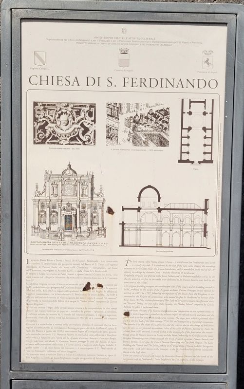 Chiesa di S. Ferdinando / Church of S. Ferdinando Marker. Click for full size. Chiesa di S. Ferdinando / Church of S. Ferdinando Marker image. Click for full size.