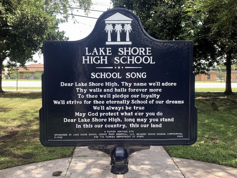 Lake Shore High School Marker Side 2 image. Click for full size.