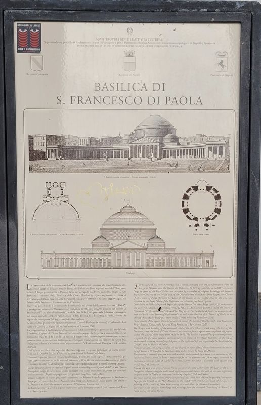 Basilica di S. Francesco di Paola / Basilica of St. Francis of Paola Marker image. Click for full size.