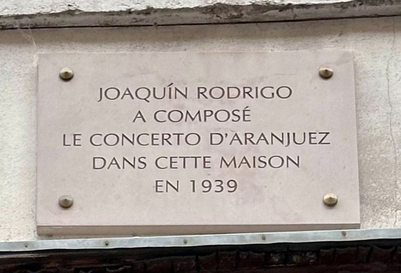 Joaquín Rodrigo Marker. Click for full size. Joaquín Rodrigo Marker image. Click for full size.