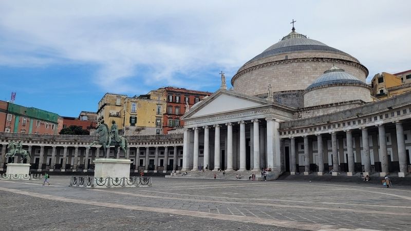 The view of the Basilica of St. Francis of Paola from the piazza. Click for full size. The view of the Basilica of St. Francis of Paola from the piazza image. Click for full size.