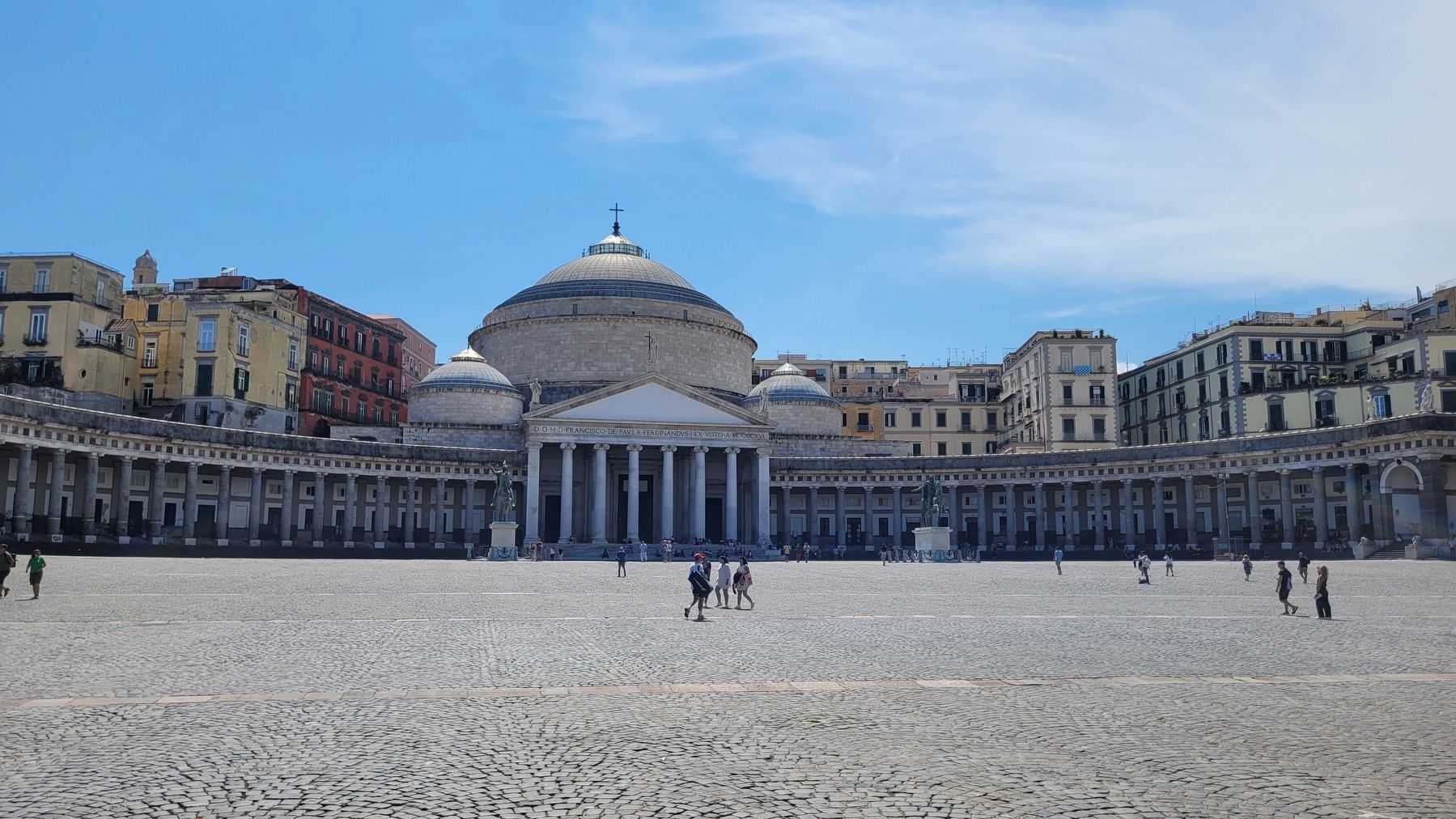 The front view of the Basilica of St. Francis of Paola. Click for full size. The front view of the Basilica of St. Francis of Paola image. Click for full size.