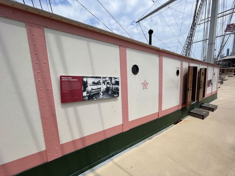 Forecastle (Crew's Quarters) Marker. Click for full size. Forecastle (Crew's Quarters) Marker image. Click for full size.