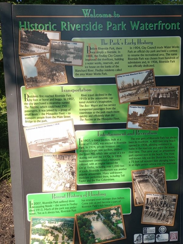 Welcome to Historic Riverside Waterfront Park Marker, Side One image. Click for full size.