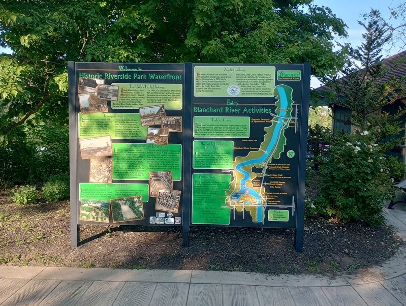 Welcome to Historic Riverside Waterfront Park Marker image. Click for full size.