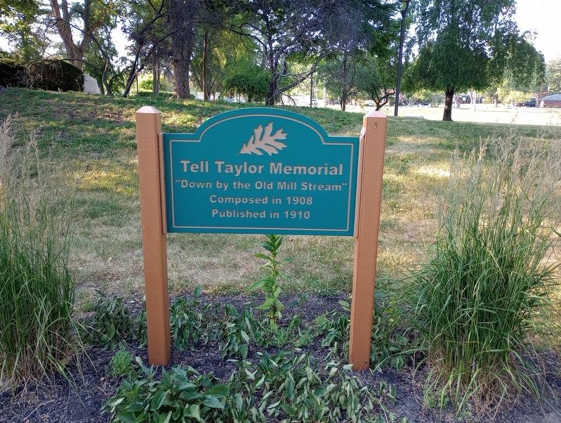 Tell Taylor Memorial Sign image. Click for full size.