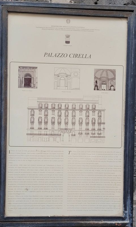 Palazzo Cirella / Cirella Palace Marker image. Click for full size.