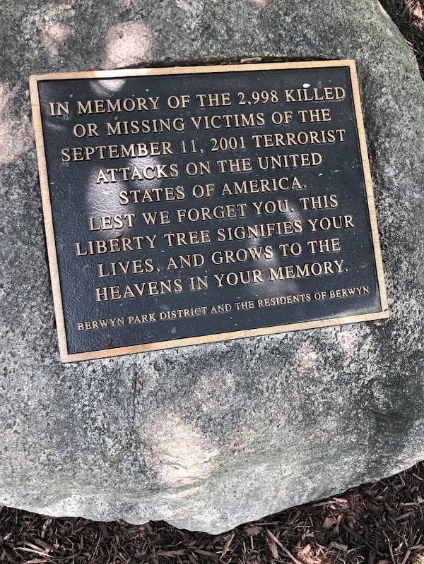 Berwyn 9/11 Memorial Marker image. Click for full size.