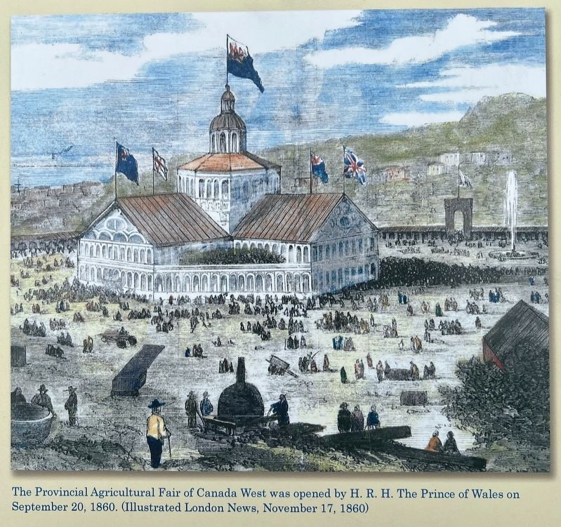 Crystal Palace and Grounds Marker detail image. Click for full size.