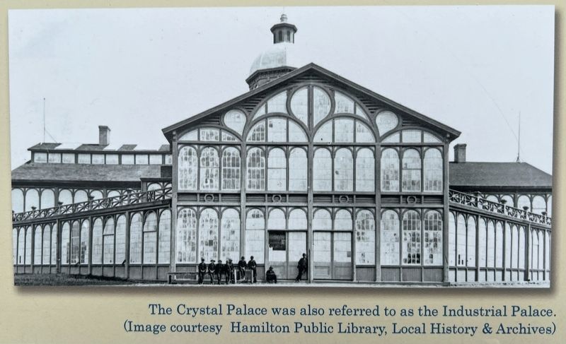 Crystal Palace and Grounds Marker detail image. Click for full size.