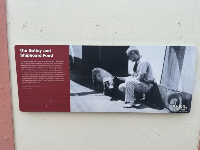 The Galley and Shipboard Food Marker image. Click for full size.