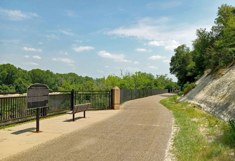 Changing Landscapes Through Time Marker on the Big Rivers Regional Trail image. Click for full size.