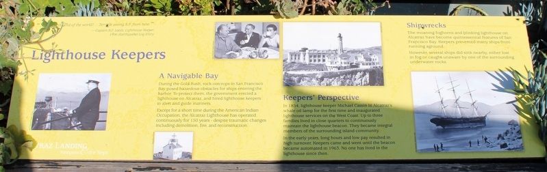 Lighthouse Keepers Marker. Click for full size. Lighthouse Keepers Marker image. Click for full size.