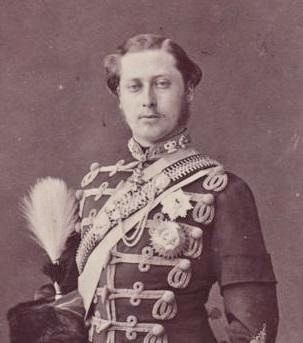 Edward, Prince of Wales in 1860. image. Click for full size.