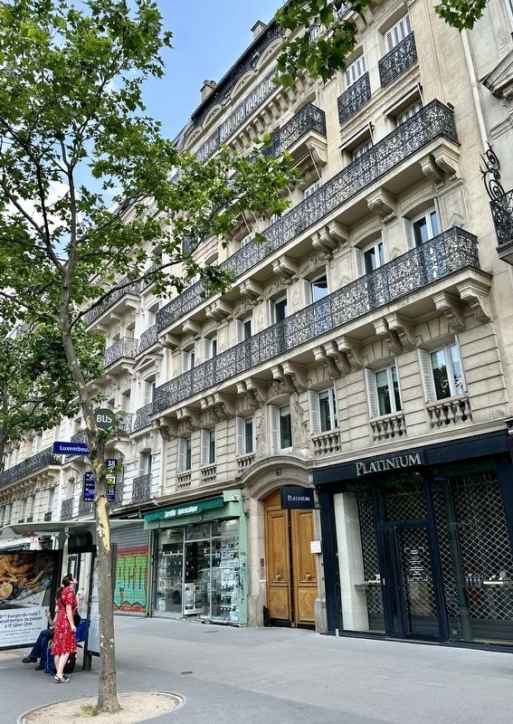 Jean Bachelet Marker - wider view. Click for full size. Jean Bachelet Marker - wider view image. Click for full size.