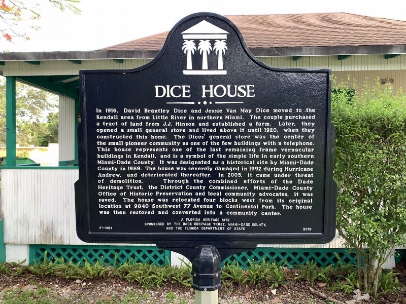 Dice House Marker image. Click for full size.