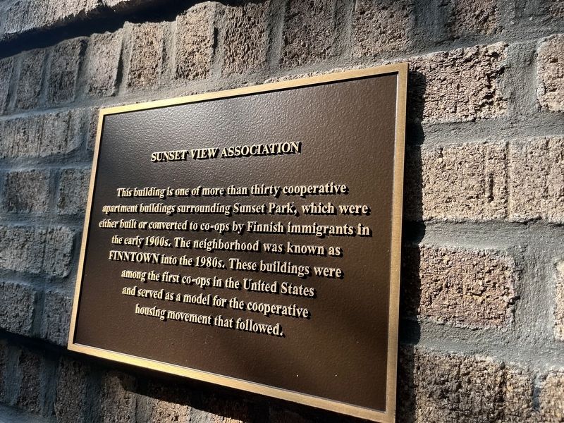 Sunset View Association Marker. Click for full size. Sunset View Association Marker image. Click for full size.