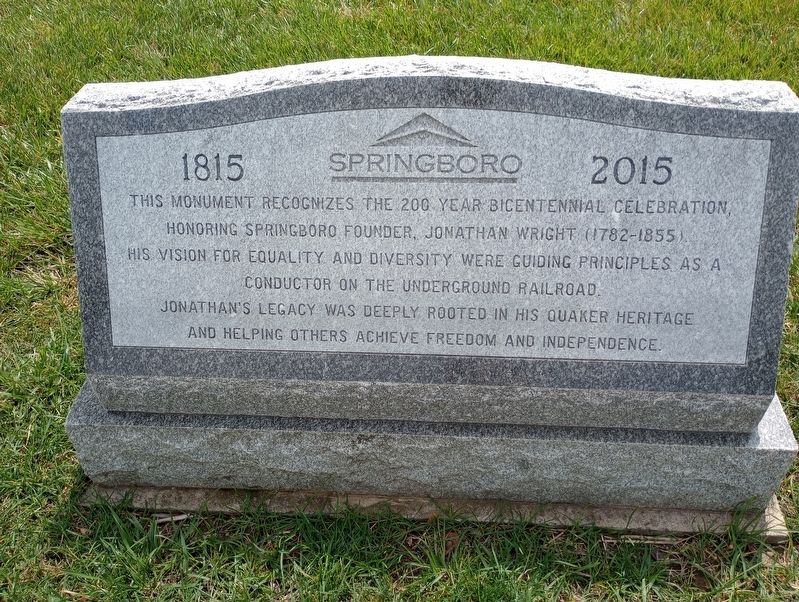 Springboro Marker. Click for full size. Springboro Marker image. Click for full size.