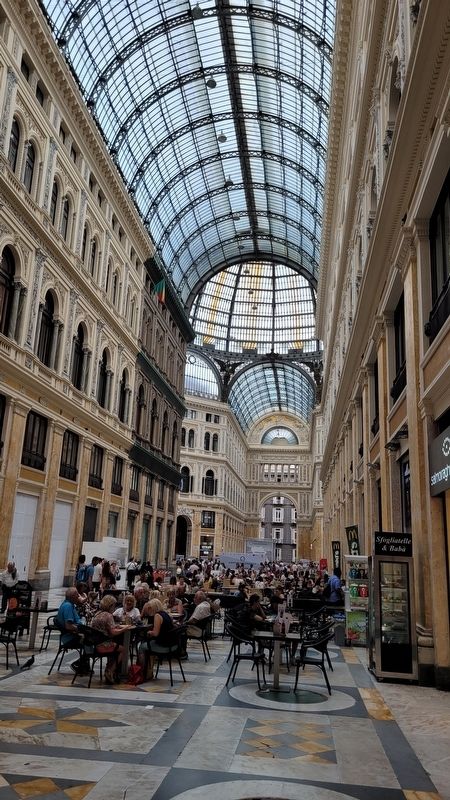 The inside view of the Galleria Umberto I. Click for full size. The inside view of the Galleria Umberto I image. Click for full size.