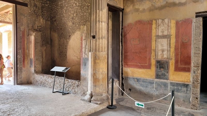 The entrance hall to the House of Menander and Marker. Click for full size. The entrance hall to the House of Menander and Marker image. Click for full size.