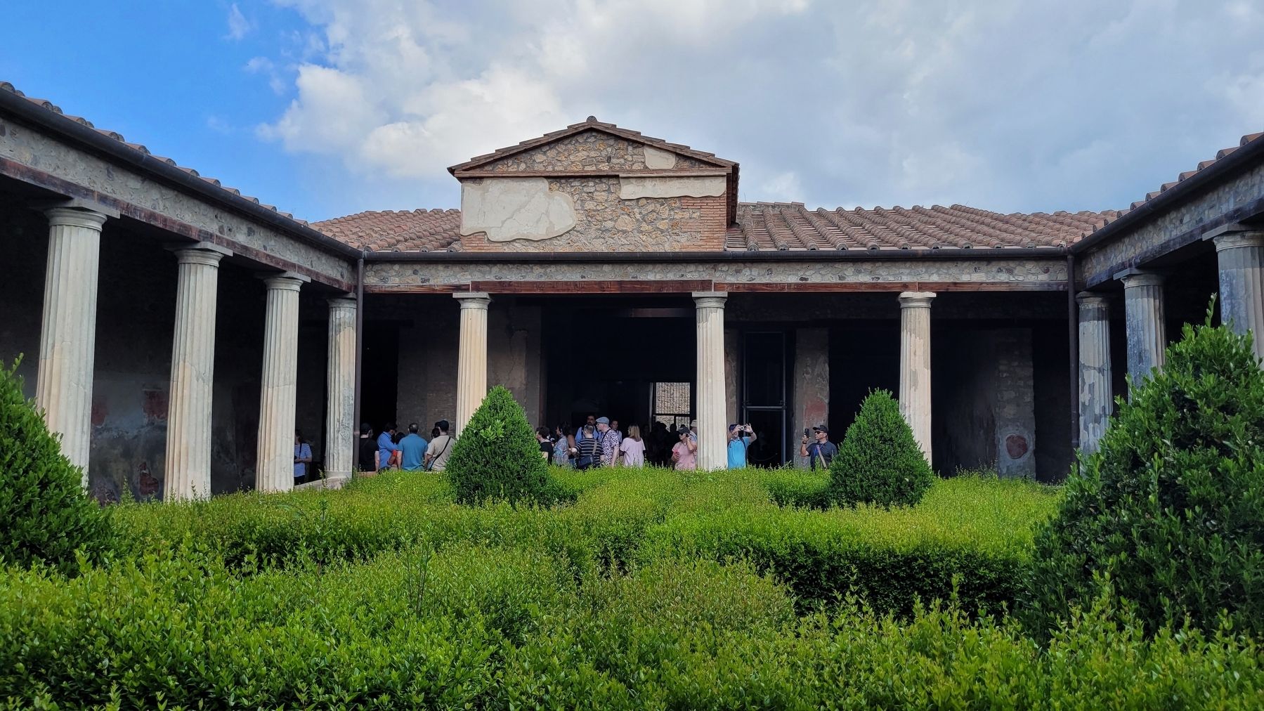 The view of the courtyard to the House of Menander. Click for full size. The view of the courtyard to the House of Menander image. Click for full size.