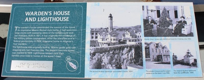 Warden�s House and Lighthouse Marker image. Click for full size.