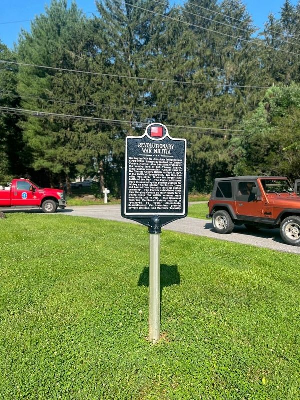Revolutionary War Militia Marker. Click for full size. Revolutionary War Militia Marker image. Click for full size.