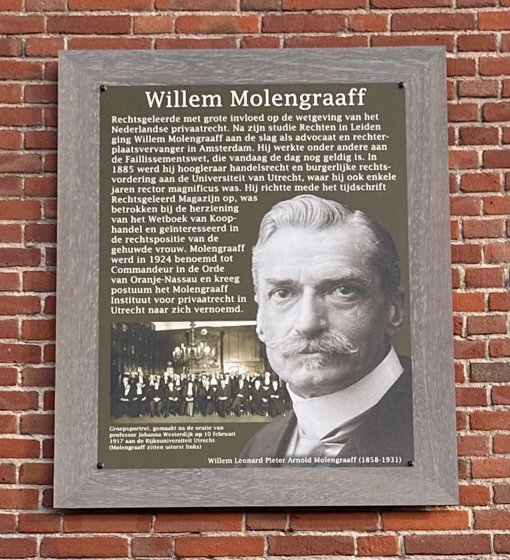 Willem Molengraaff Marker. Click for full size. Willem Molengraaff Marker image. Click for full size.