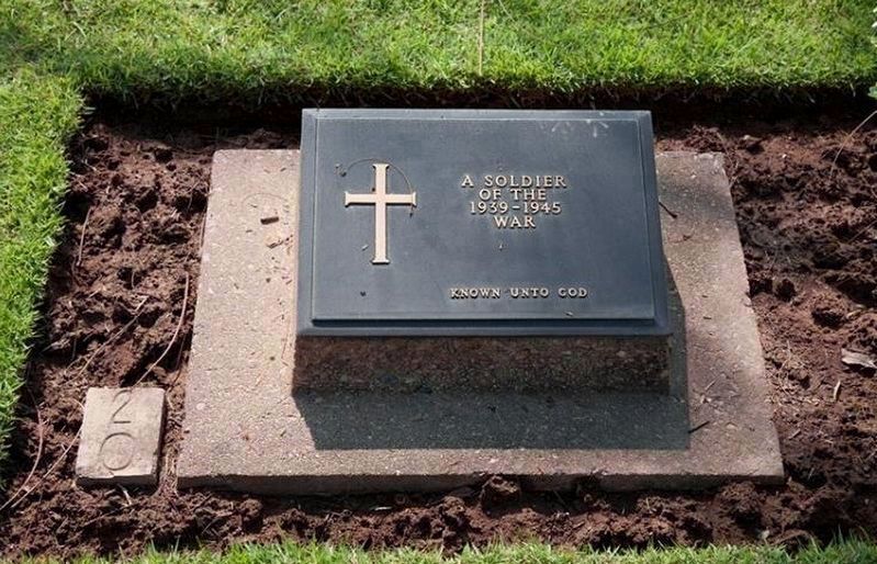 One of the More than Six Thousand Identical Grave Monuments in the Cemetery. Click for full size. One of the More than Six Thousand Identical Grave Monuments in the Cemetery image. Click for full size.