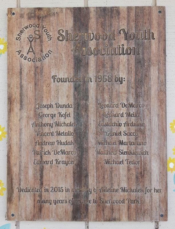 Sherwood Youth Association Marker image. Click for full size.