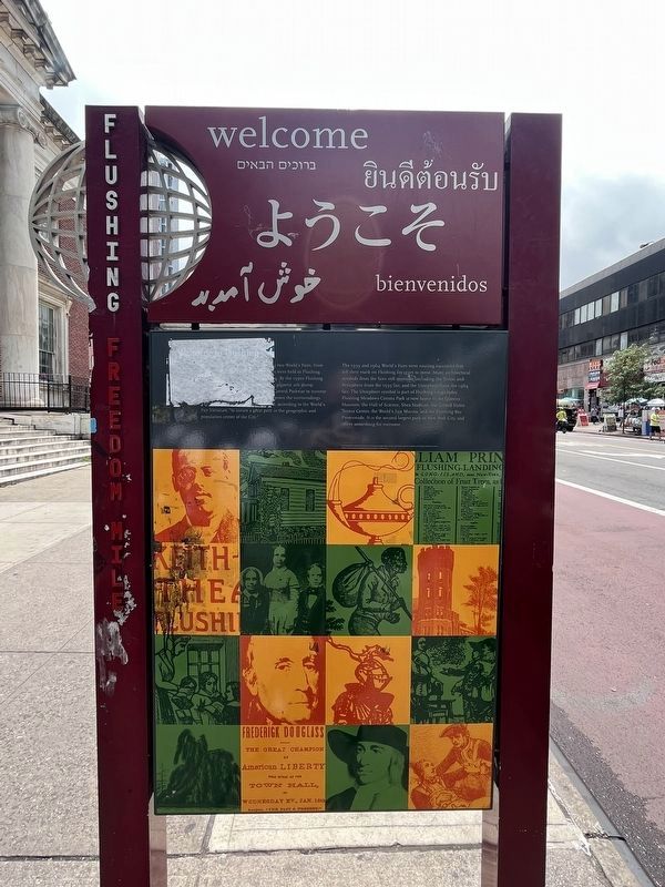 Welcome to Flushing side of the marker image. Click for full size.