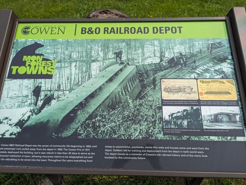 B&O Railroad Depot Marker. Click for full size. B&O Railroad Depot Marker image. Click for full size.
