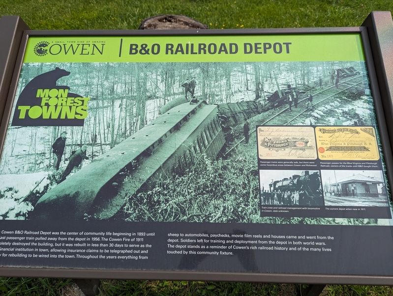 B&O Railroad Depot Marker image. Click for full size.