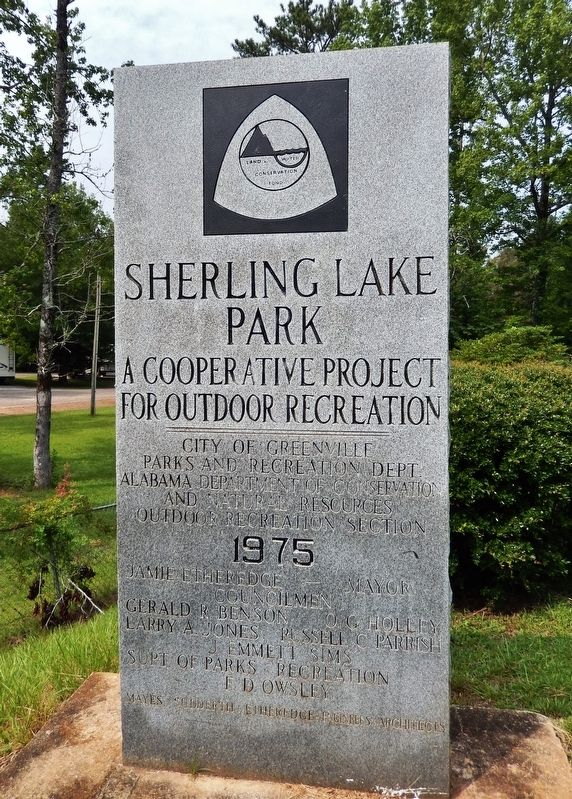 Sherling Lake Park Sign image. Click for full size.